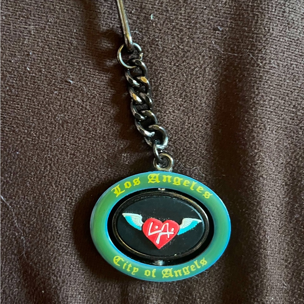 Vintage LA City of Angels keychain